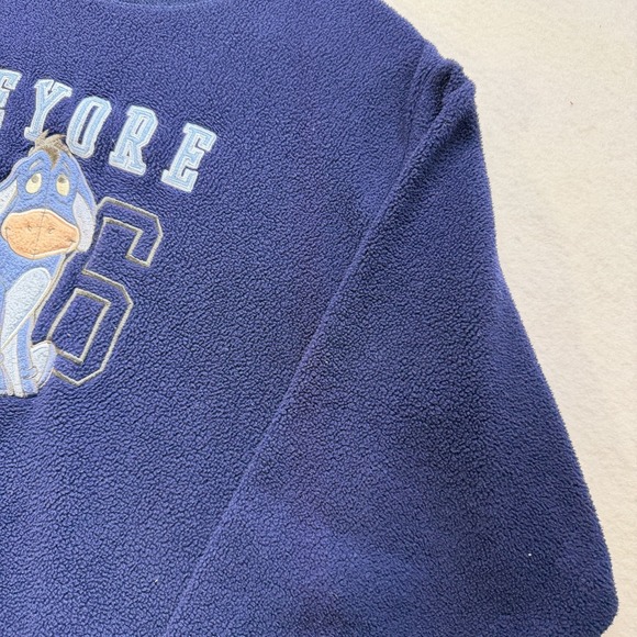 VINTAGE Disney Store Eeyore Mens M Blue Pullover Sweatshirt Winnie The Pooh 66 - Picture 3 of 16